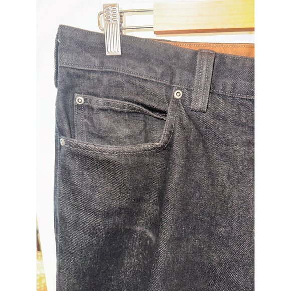 Duluth Trading Co. Mens Jeans 36x32 Black Denim relaxed fit straight leg stretch - Picture 10 of 10